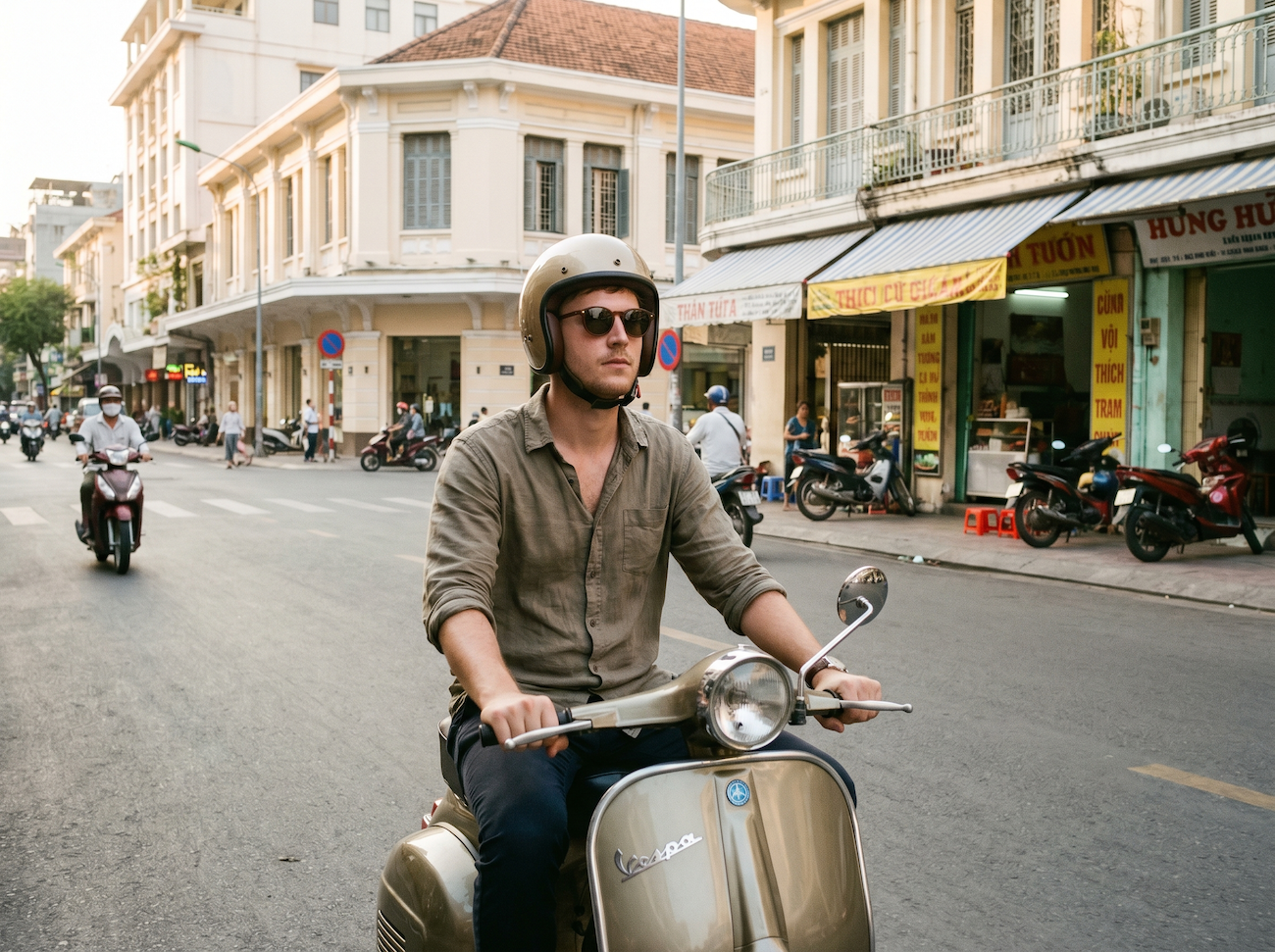 Half day Saigon tour by Vintage Vespa 